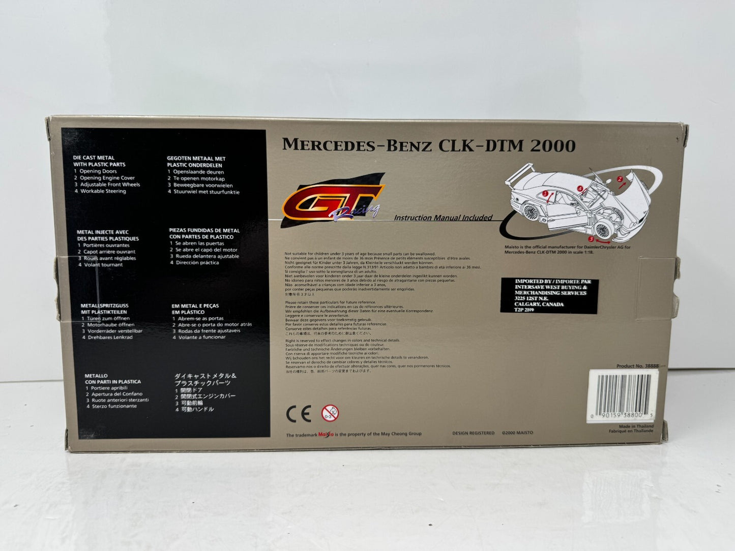 Maisto GT Racing 2000 Mercedes-Benz CLK-DTM 1:18 Diecast