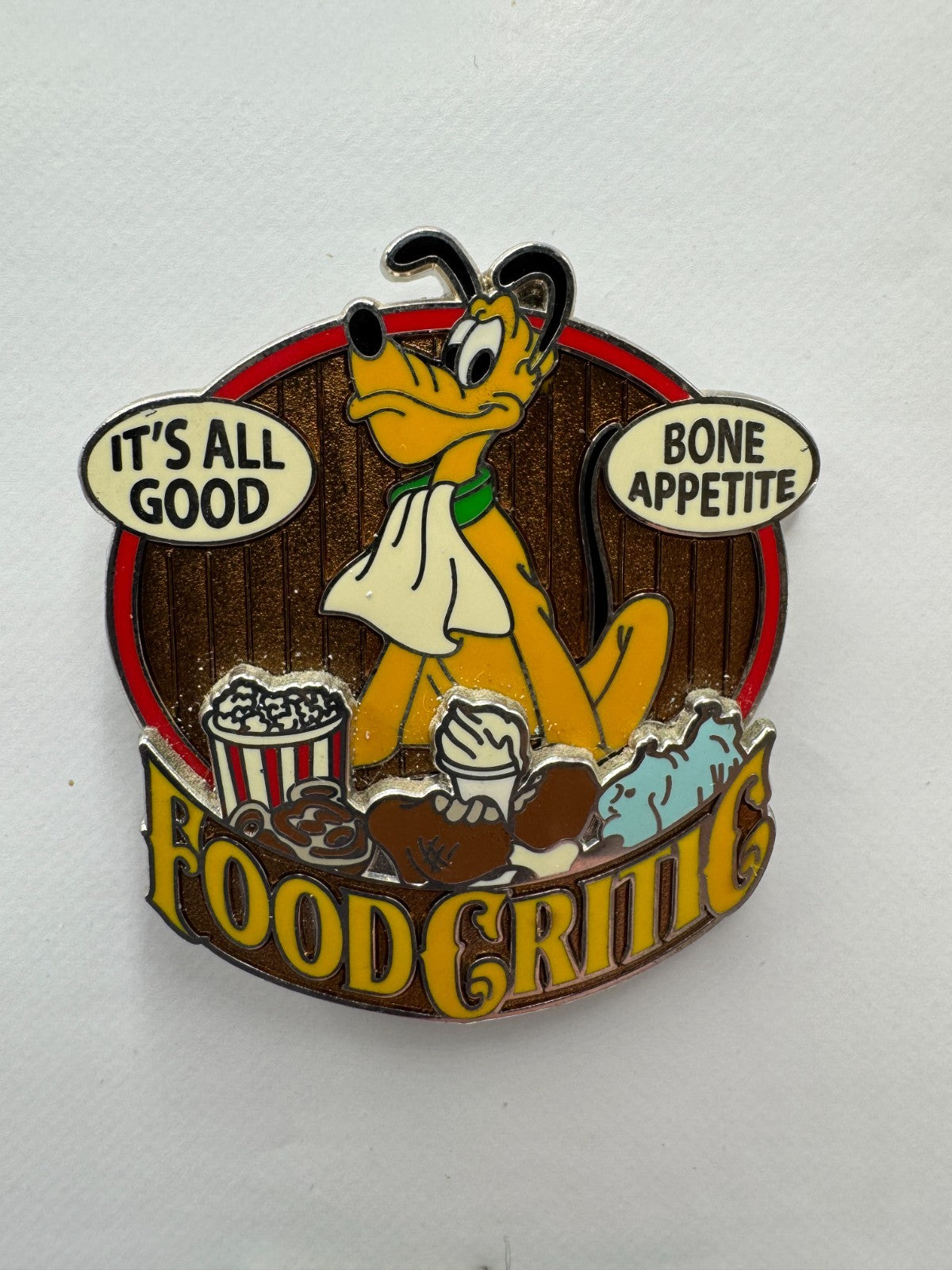 Disney Pluto Food Critic Trading Pin DC1S10