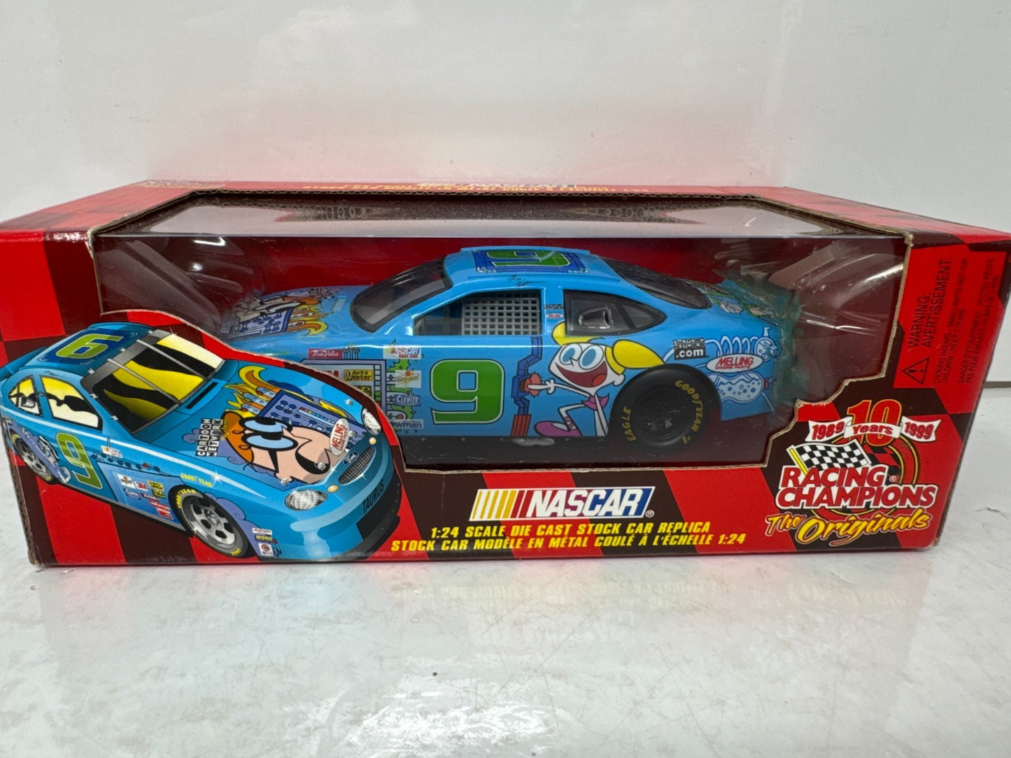 Racing Champions Nascar #9 Jerry Nadeau Cartoon Network Ford Taurus 1:24 Diecast