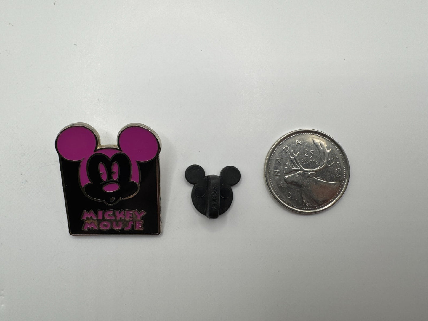 Disney Mickey Mouse Expression Baffled Pink Trading Pin DC2S1