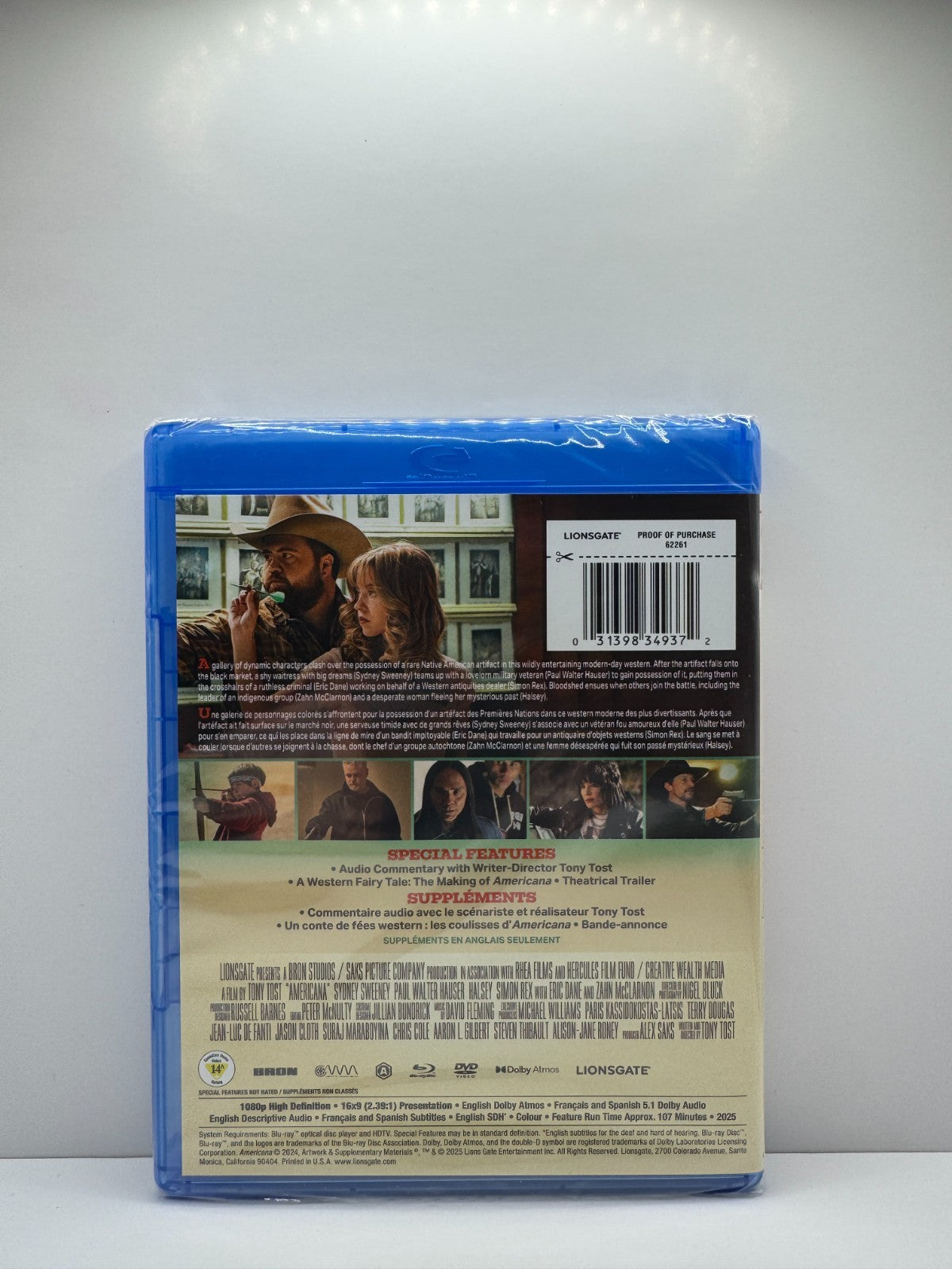 Americana (Blu-ray) Sydney Sweeney Thriller New and Sealed!!!