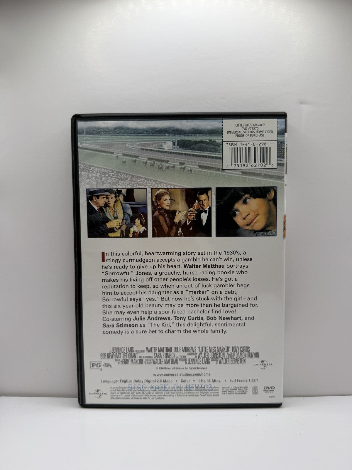 Little Miss Marker (DVD) Walter Matthau Comedy