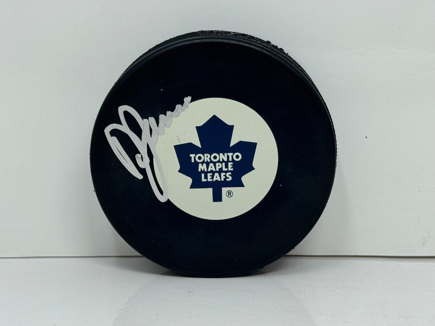 Doug Jarvis Toronto Maple Leafs Signed NHL Autograph Puck Silver Auto