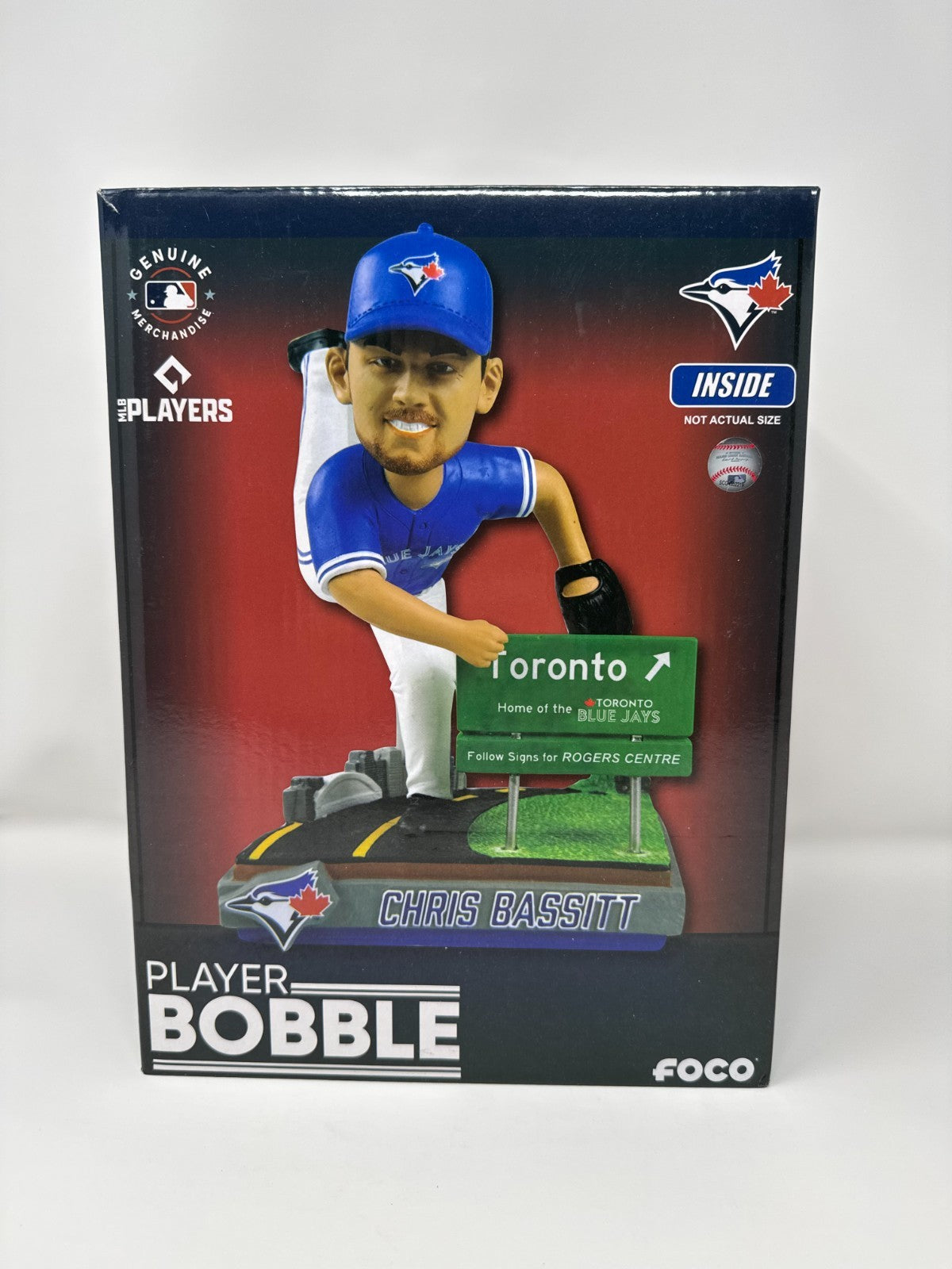 FOCO MLB Toronto Blue Jays Chris Bassitt "Next Stop Toronto" Bobblehead