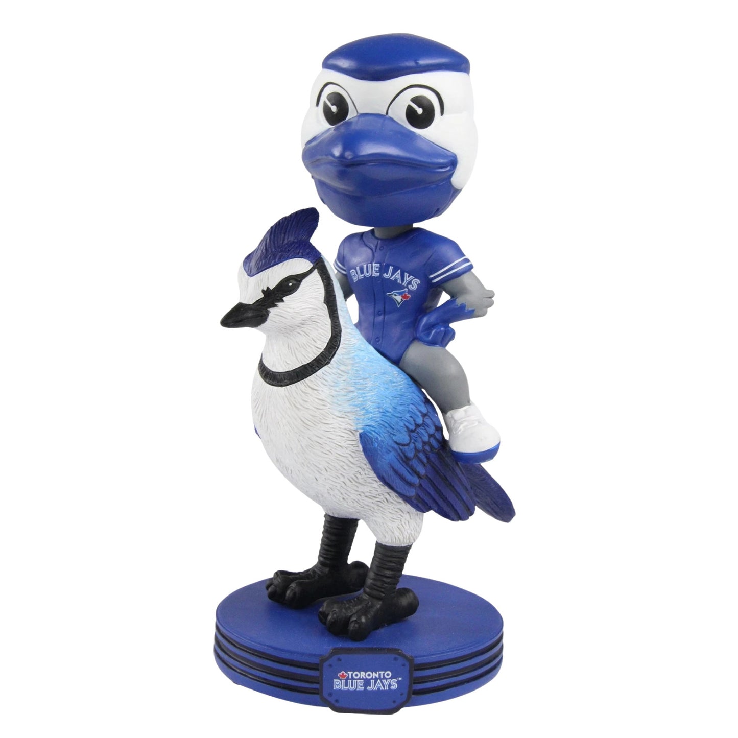 FOCO MLB Toronto Blue Jays ACE Mascot Riding Blue Jay Bobblehead