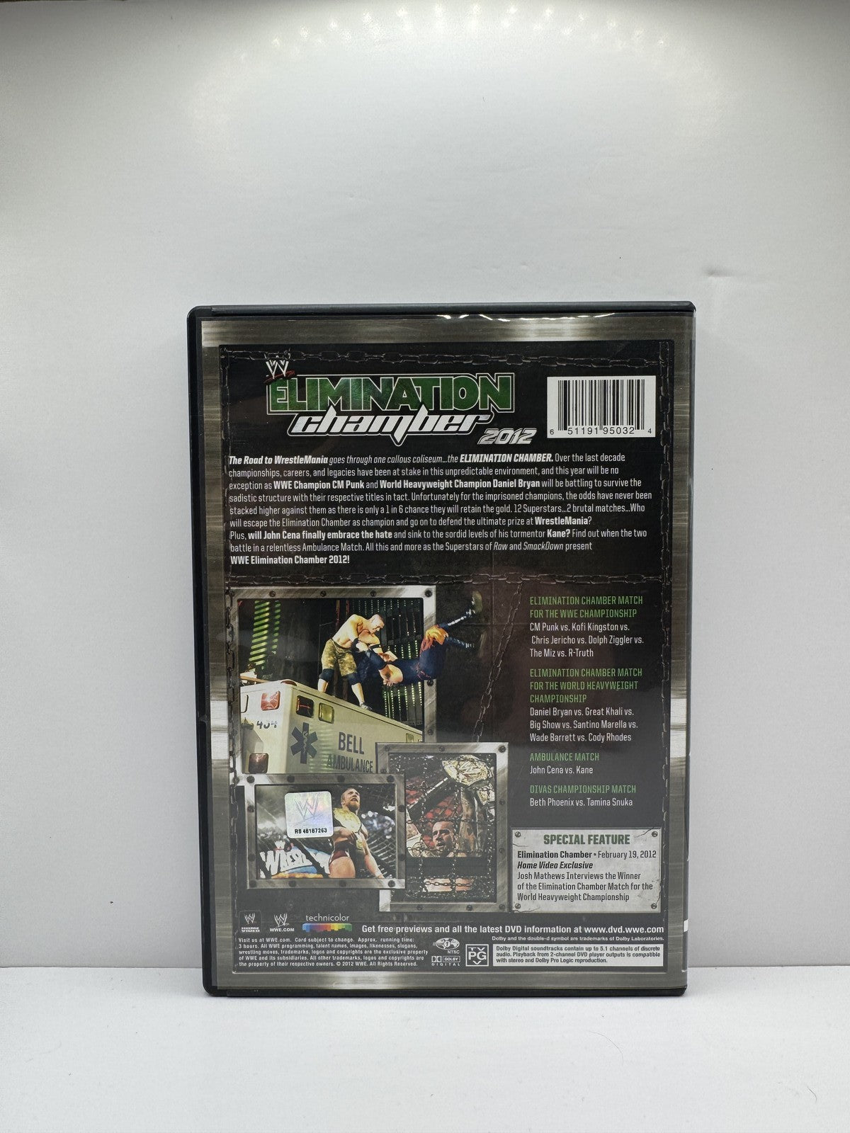 WWE Elimination Chamber 2012 (DVD) WWE Wrestling