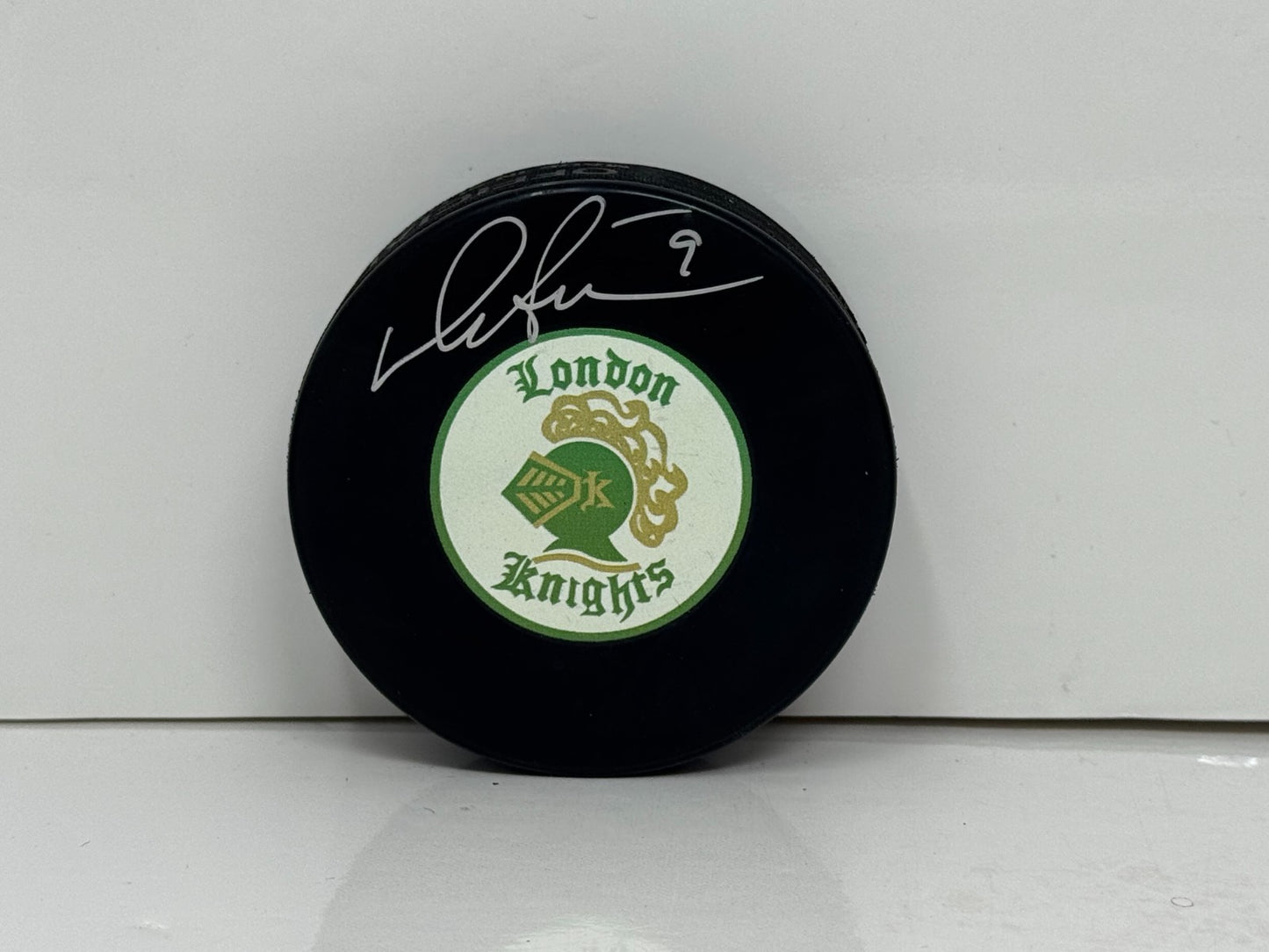 Darryl Sittler London Knights Signed NHL Autograph Puck Silver Auto