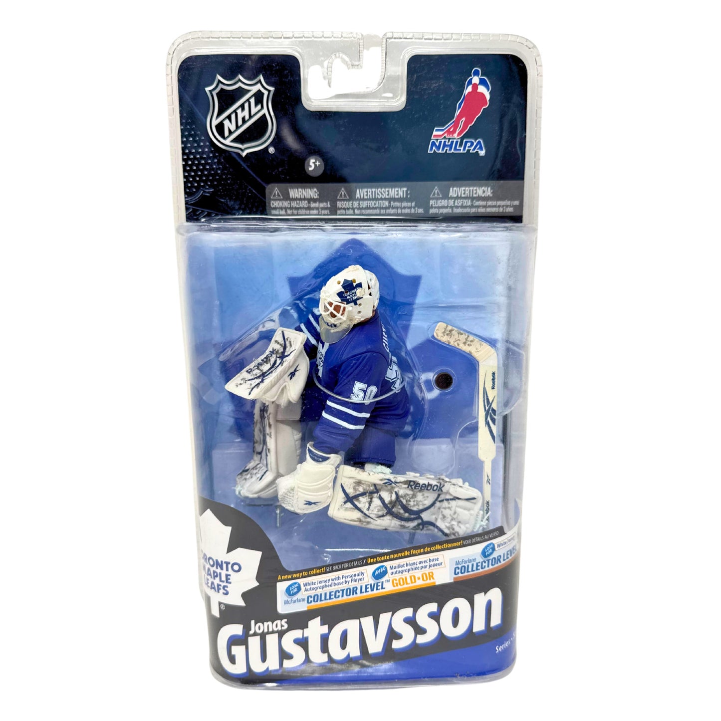 McFarlane NHL Jonas Gustavsson Toronto Maple Leafs Series 24 Figure