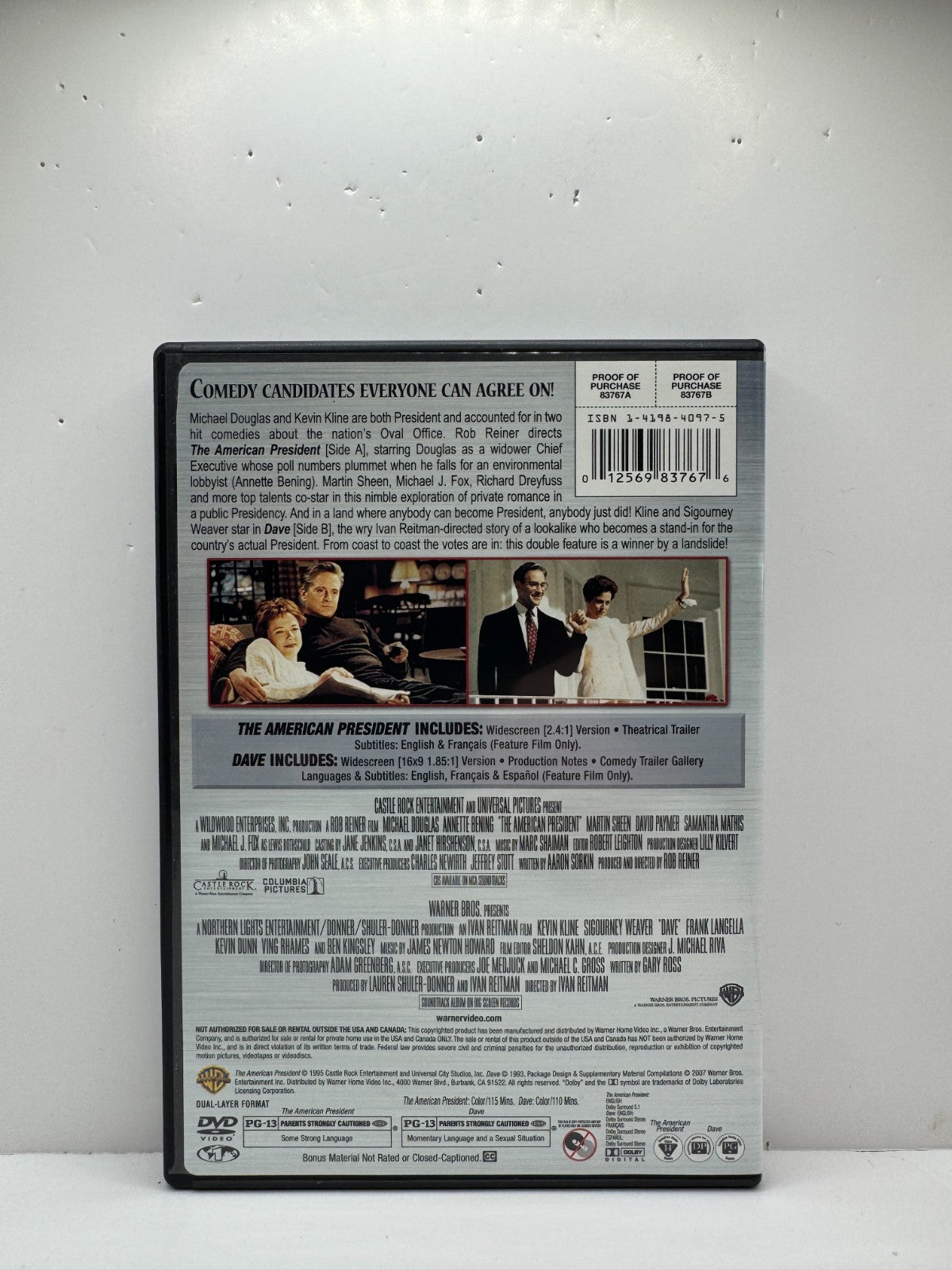 The American President / Dave (DVD) Kevin Kline Romance