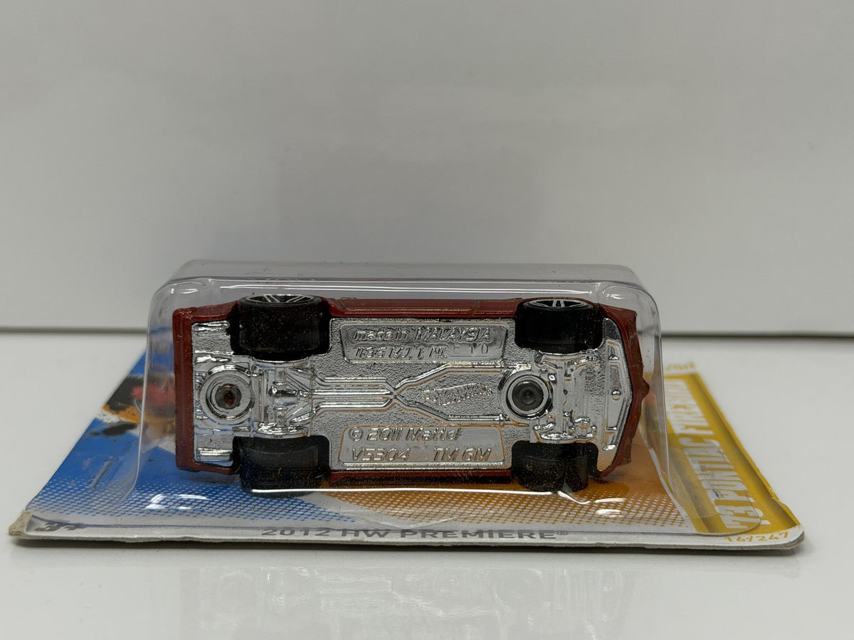 Hot Wheels 2012 HW Premiere 1973 Pontiac Firebird 1:64 Diecast Short Card