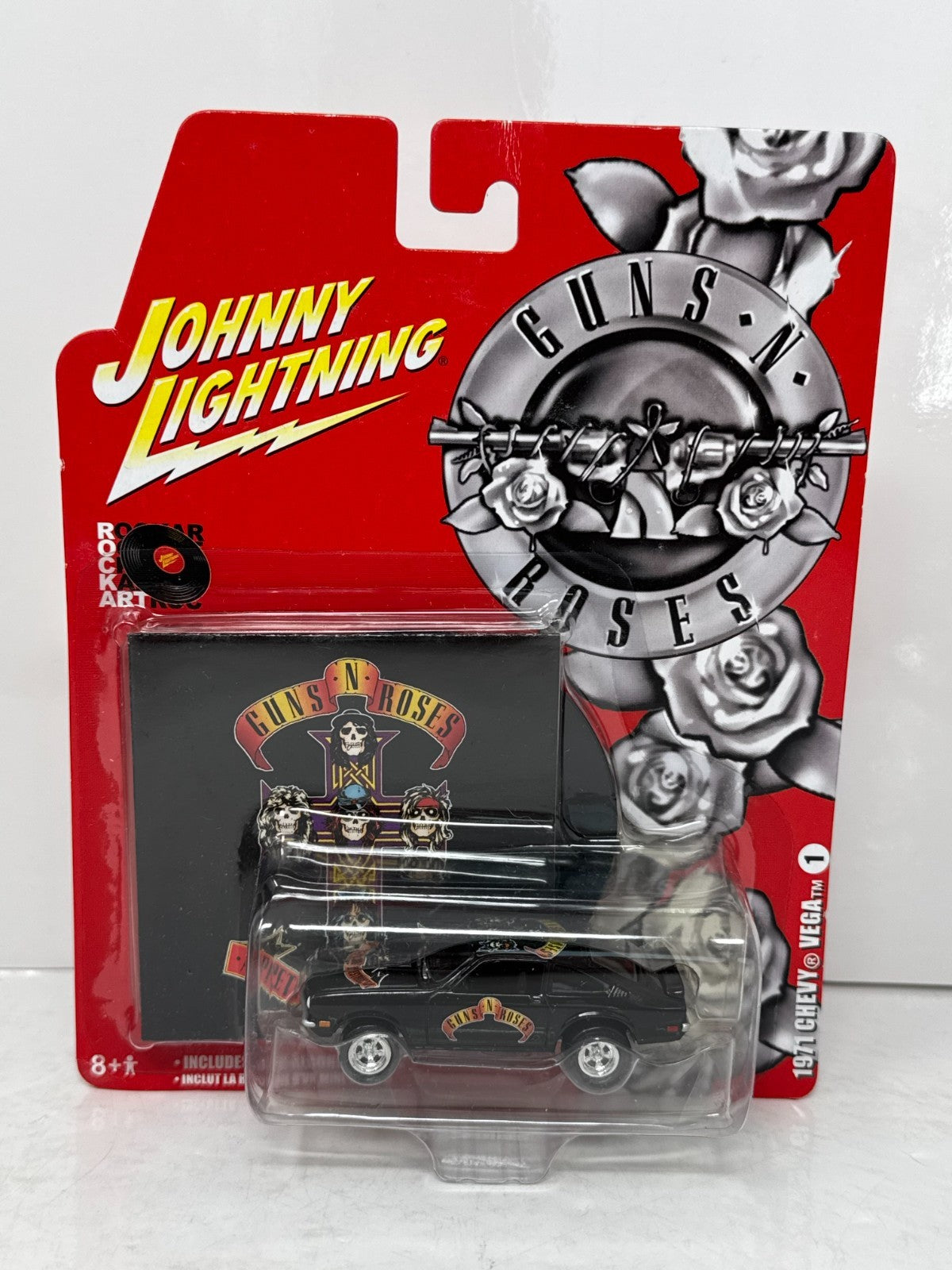 Johnny Lightning Rock Art Guns N Roses 1971 Chevy Vega 1:64 Diecast