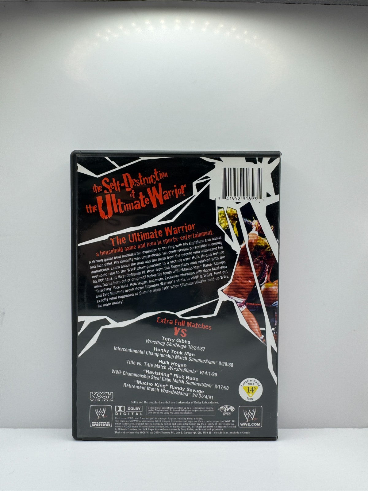 Self Destruction of the Ultimate Warrior (DVD) WWE Wrestling