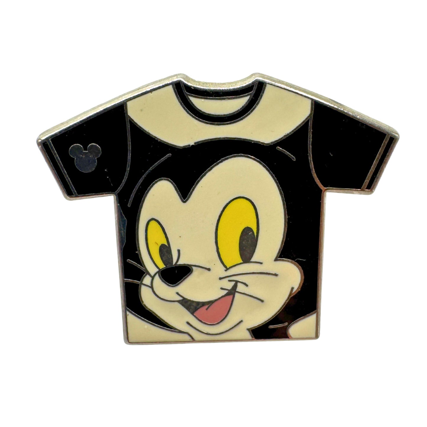 WDW Disney T-Shirt Collection Figaro Hidden Mickey Pinocchio Trading Pin DC1S3