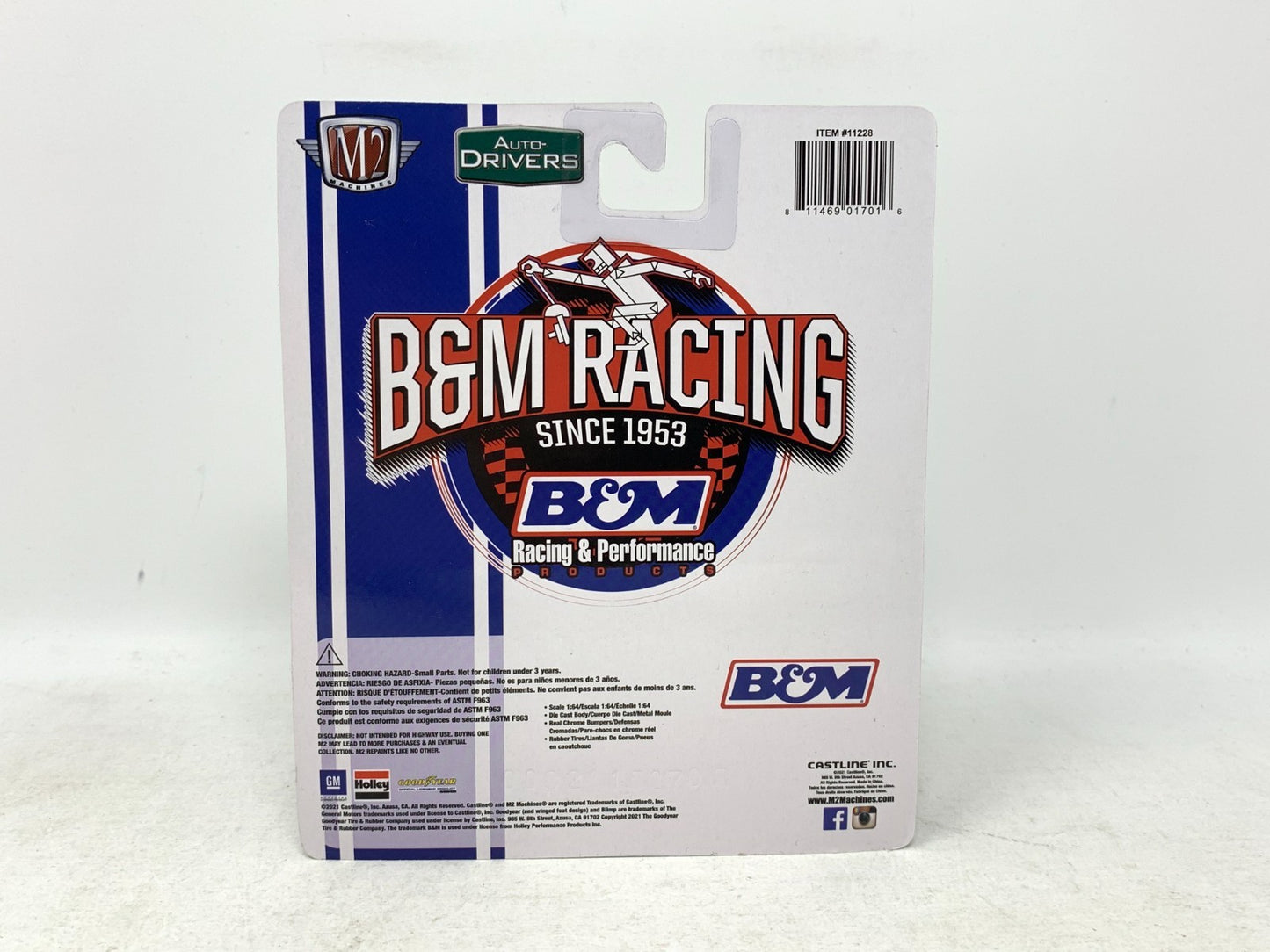 M2 Machines B&M Racing 1967 Chevrolet Camaro SS/RS 396 1:64 Diecast