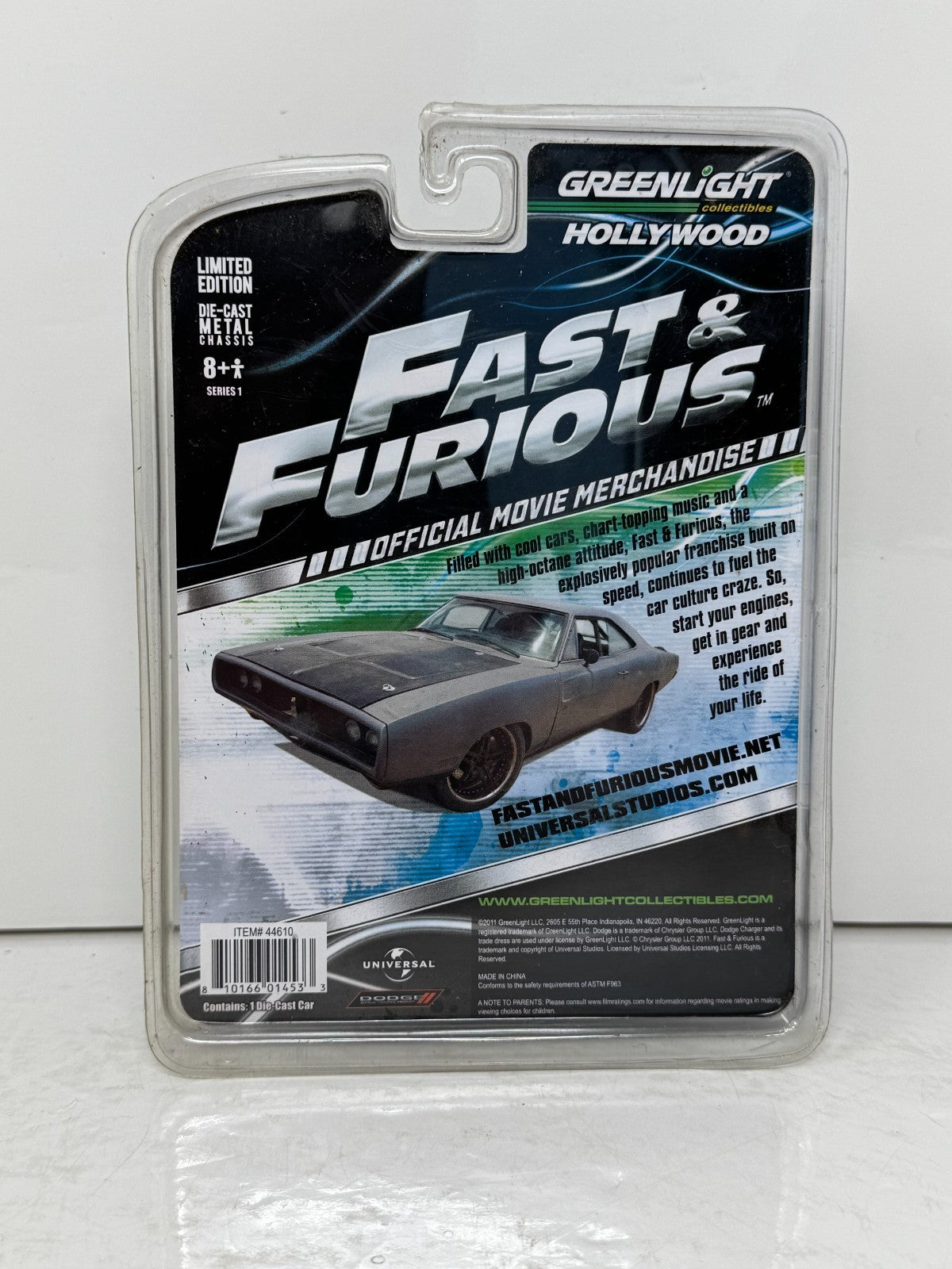 Greenlight Hollywood Fast & Furious Dom's Dodge Charger 1:64 Diecast