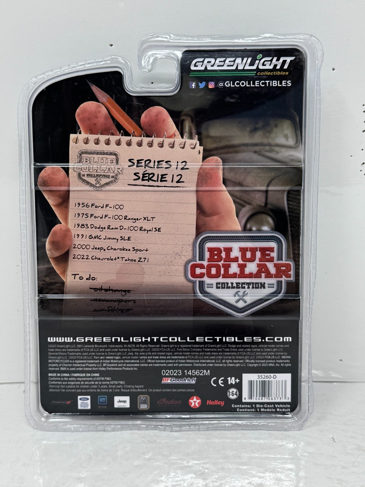 Greenlight Blue Collar 1991 GMC Jimmy SLE 1:64 Diecast