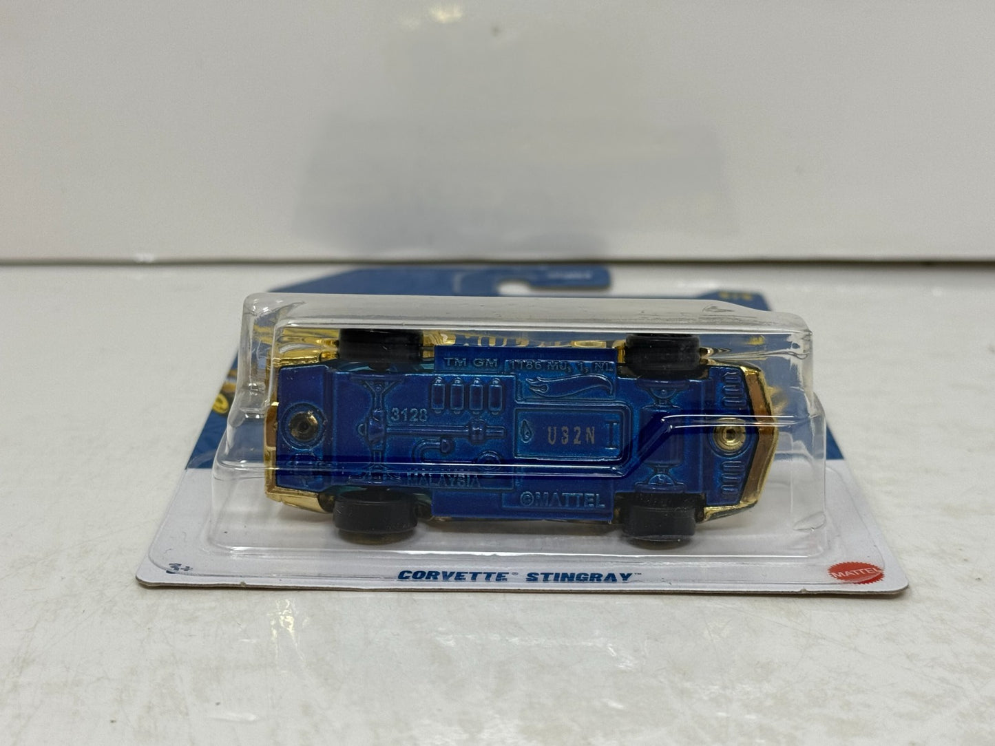 Hot Wheels 58th Anniversary Blue & Gold Chevrolet Corvette CHASE 1:64 Diecast