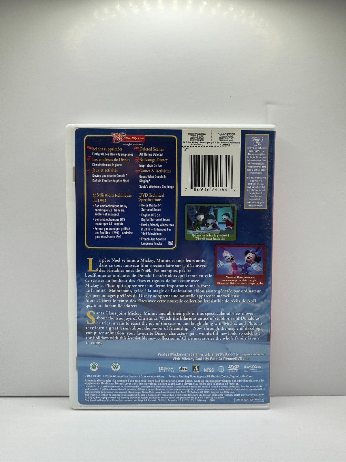 Mickey's Twice Upon a Christmas (DVD) Disney Animation