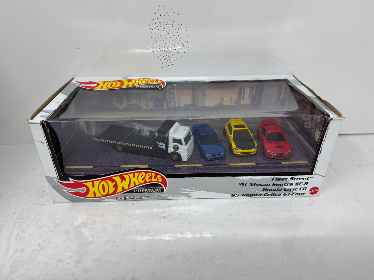 Hot Wheels Premium 90's JDM Tuner 4-Pack Collector Diorama Set 1:64 Diecast