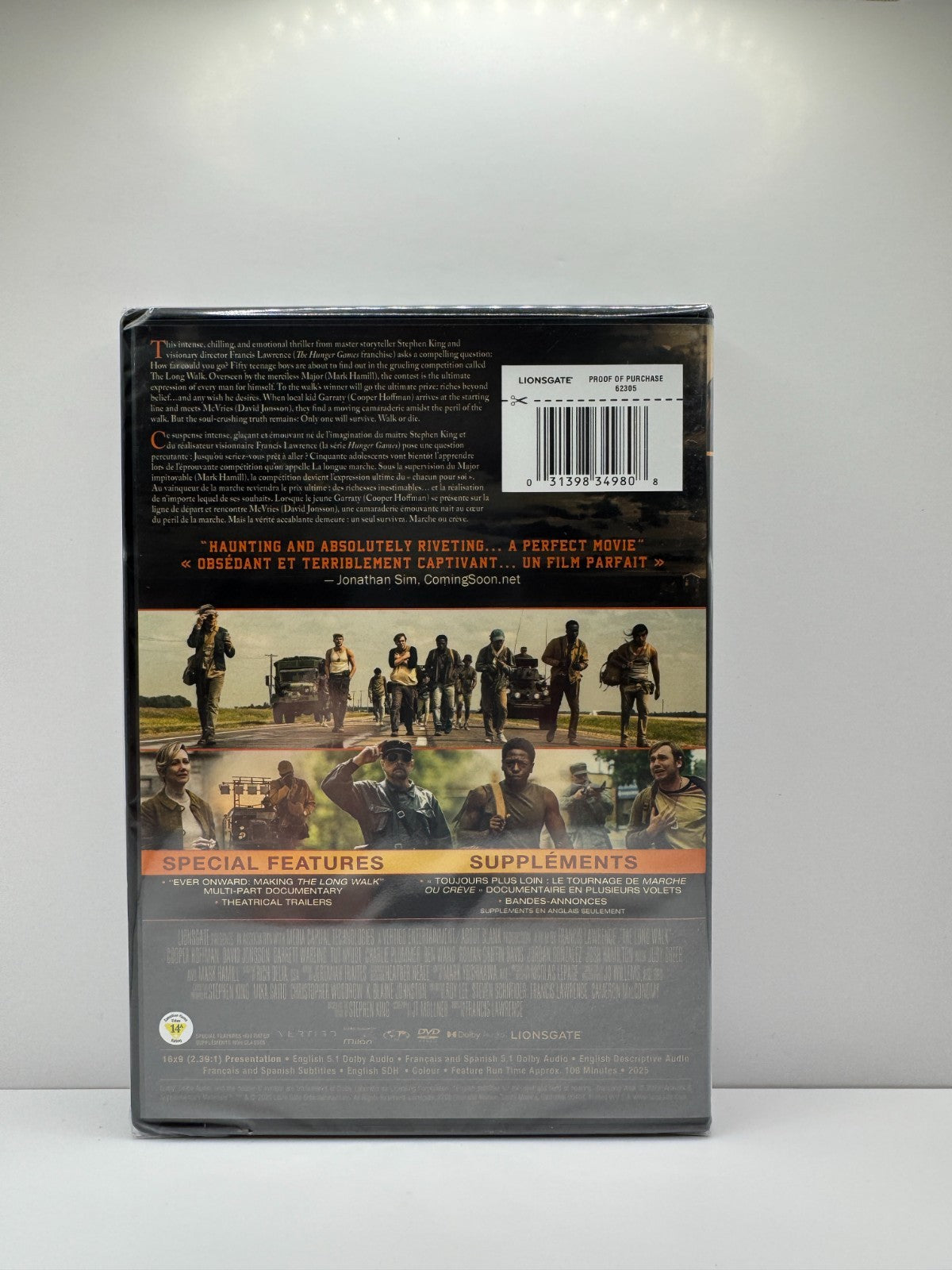 The Long Walk (DVD) Stephen King Thriller New and Sealed!!!