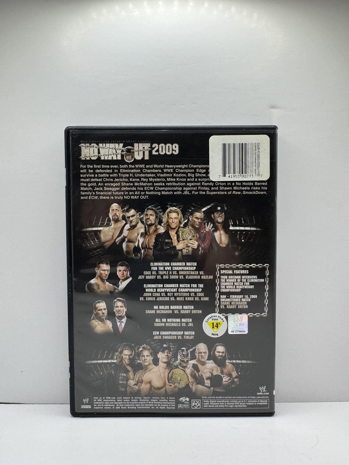 WWE No Way Out 2009 (DVD) WWE Wrestling