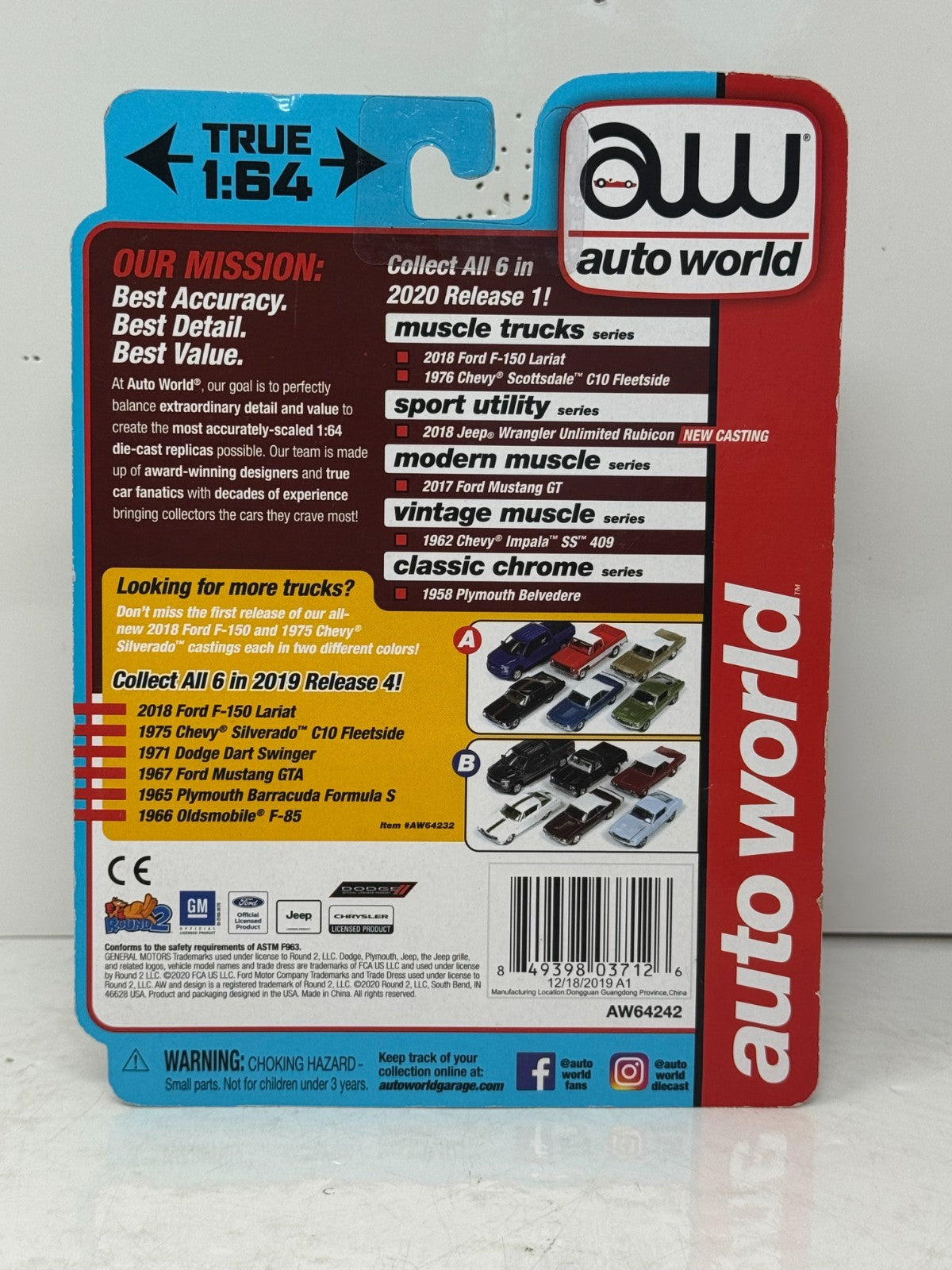 Auto World Muscle Trucks 1976 Chevy Scottsdale C10 Fleetside 1:64 Diecast