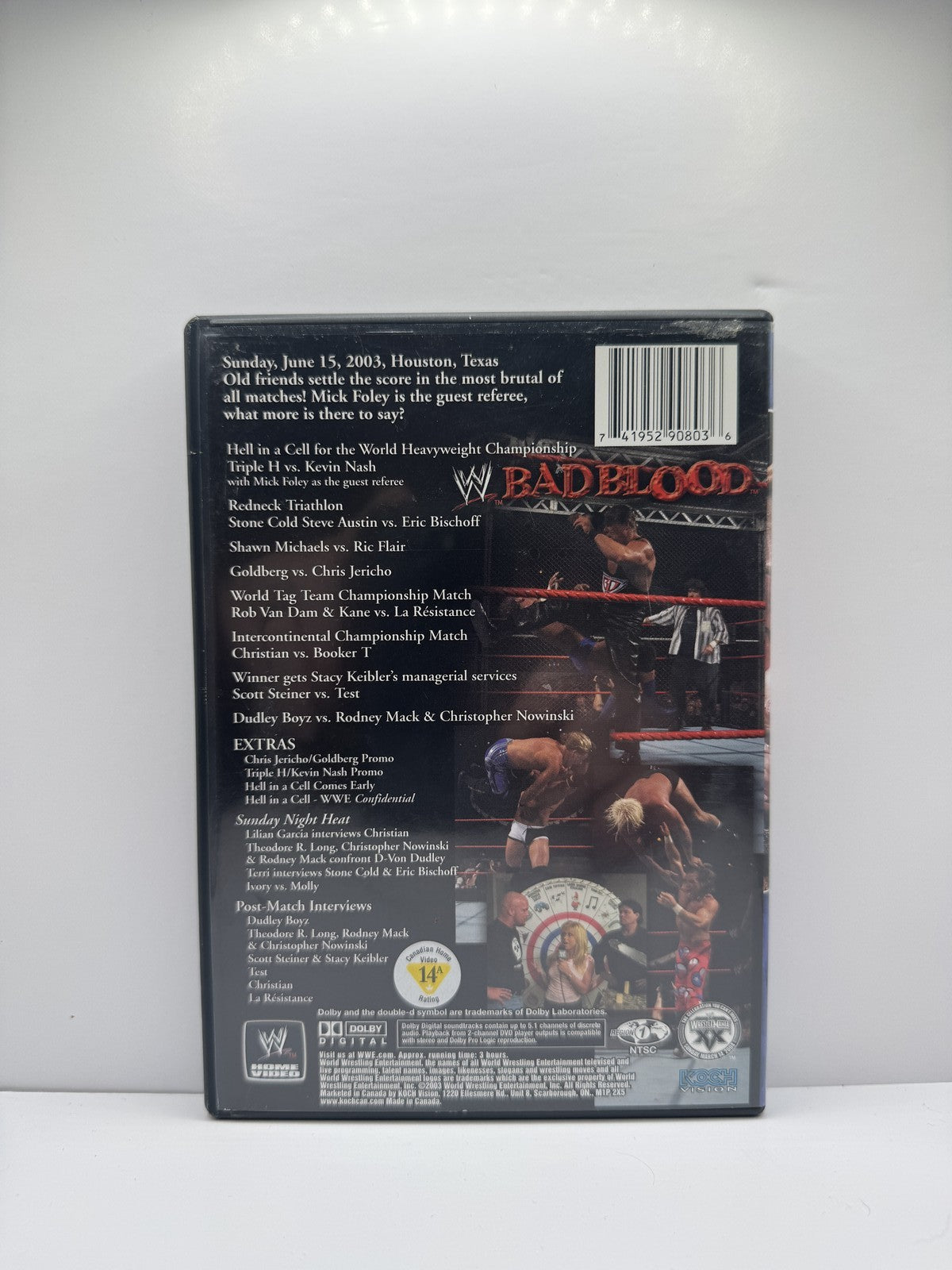 WWE Bad Blood 2003 (DVD) WWE Wrestling