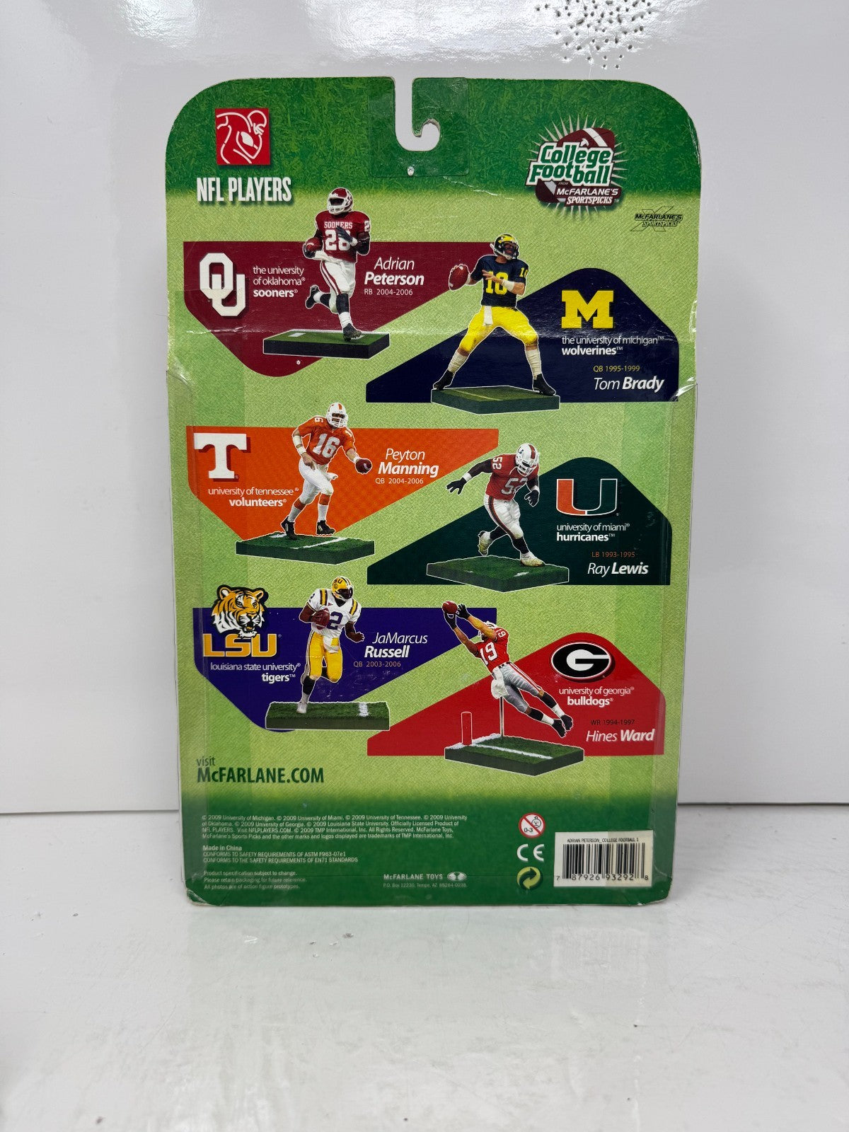 McFarlane College Football Adrian Peterson Oklahoma Sooners CHASE VARIANT Figure
