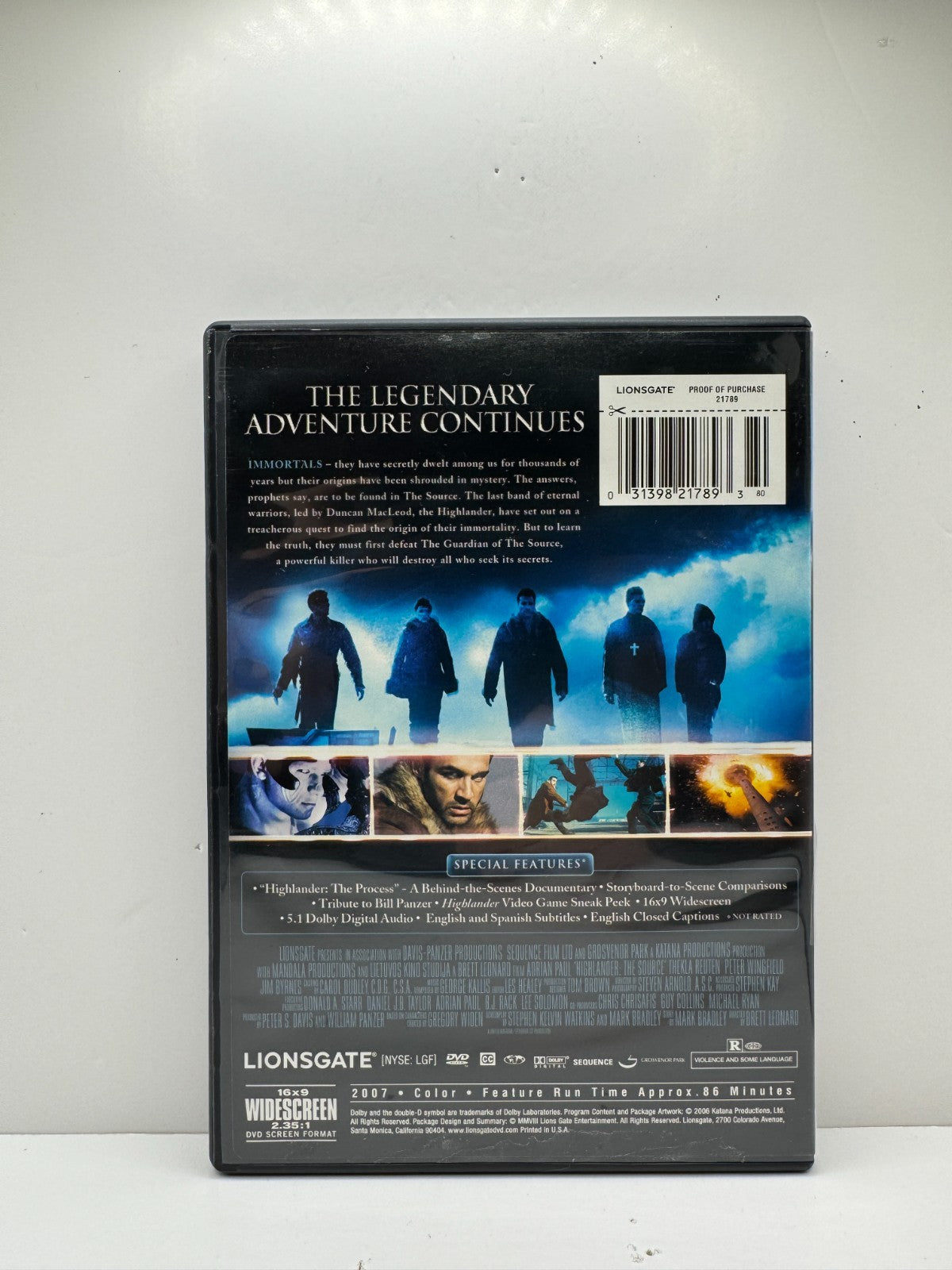 Highlander The Source (DVD) Highlander Sci-Fi Action