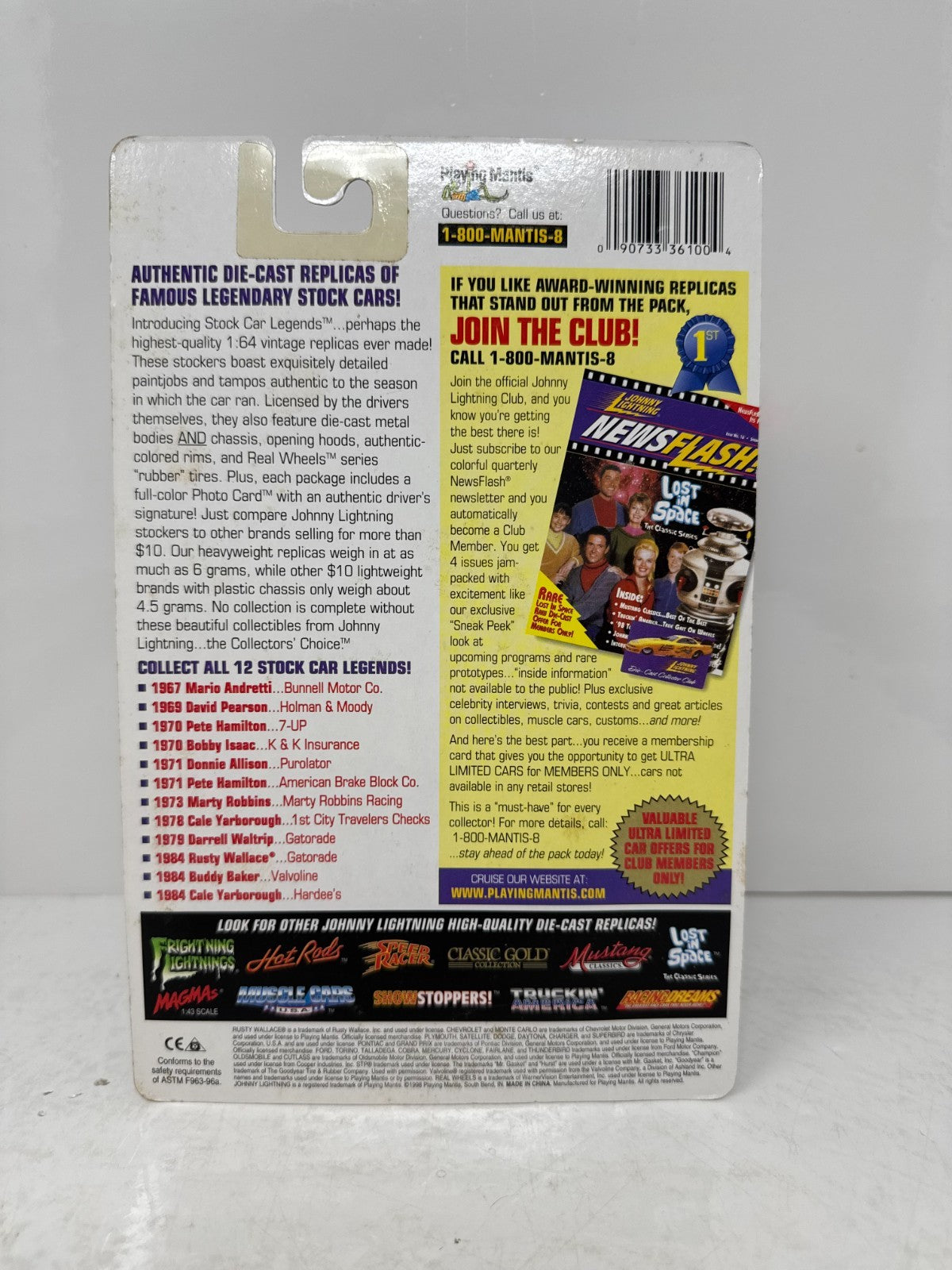 Johnny Lightning Stock Car Legend 1984 Ford Thunderbird Buddy Baker 1:64 Diecast