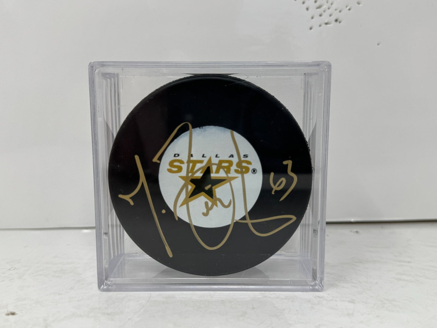 Mike Ribeiro Dallas Stars Signed NHL Autograph Puck Gold Auto