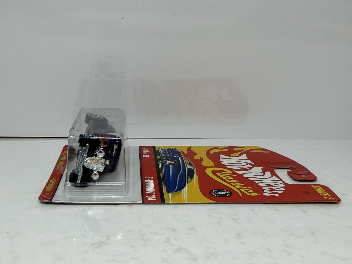 Hot Wheels Classics Series 2 3-Window '34 1:64 Diecast Purple