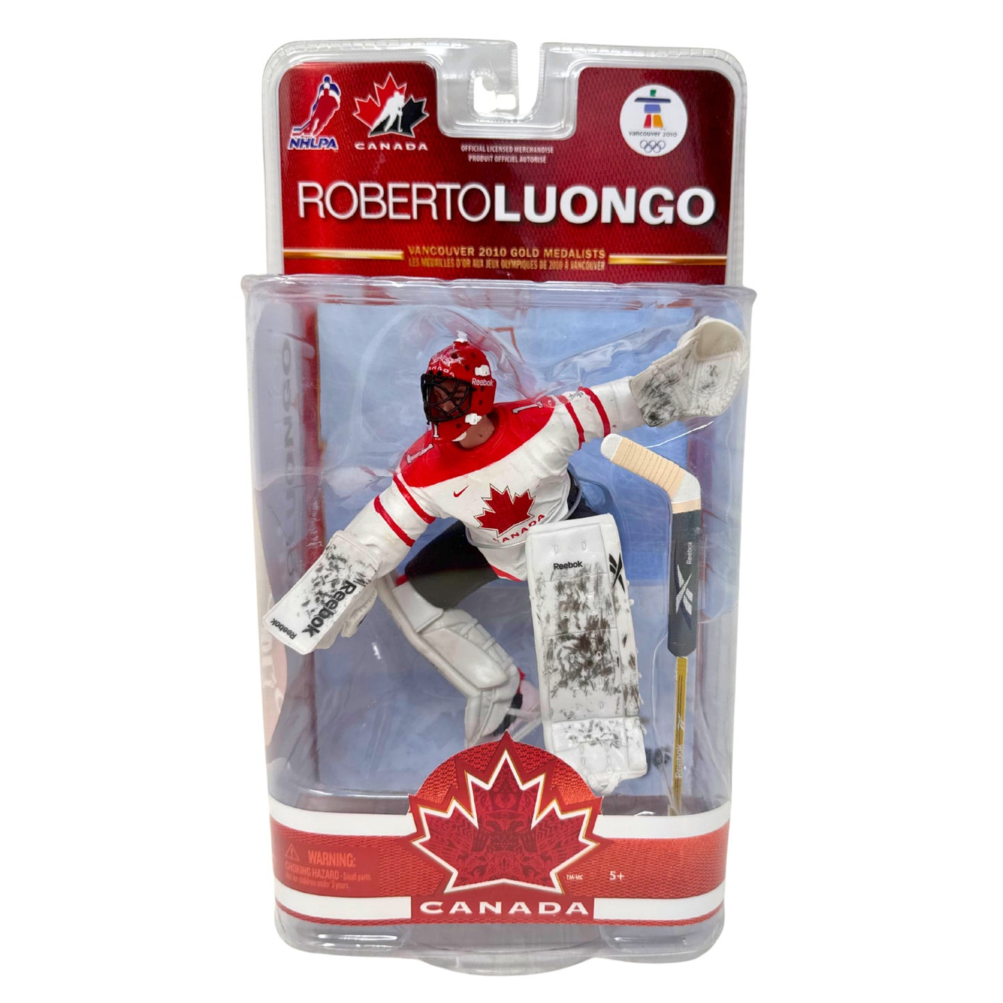 McFarlane NHL Roberto Luongo Team Canada Series 3 Figure 2010 Winter Olympics