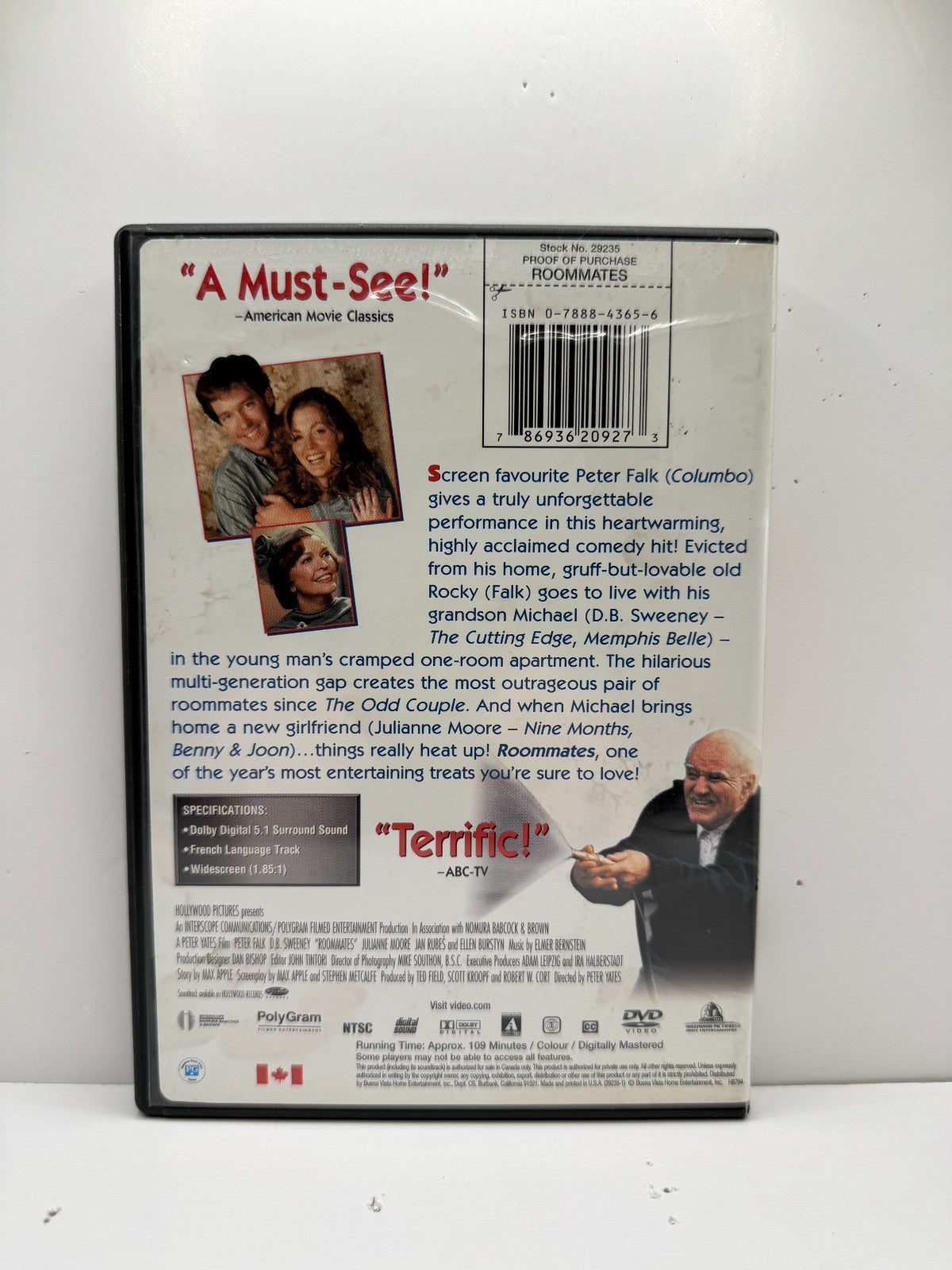 Roommates (DVD) Peter Falk Comedy Drama