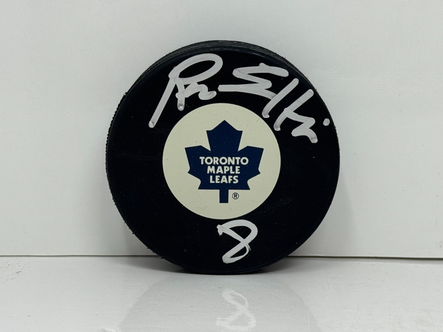 Ron Ellis Toronto Maple Leafs Signed NHL Autograph Puck Silver Auto