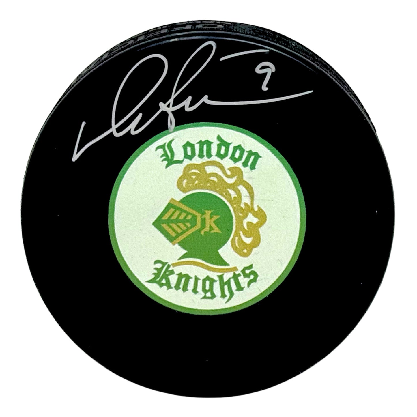 Darryl Sittler London Knights Signed NHL Autograph Puck Silver Auto