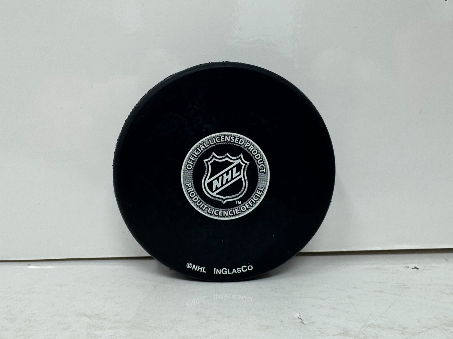 Steve Bernier Florida Panthers Signed NHL Autograph Puck Silver Auto