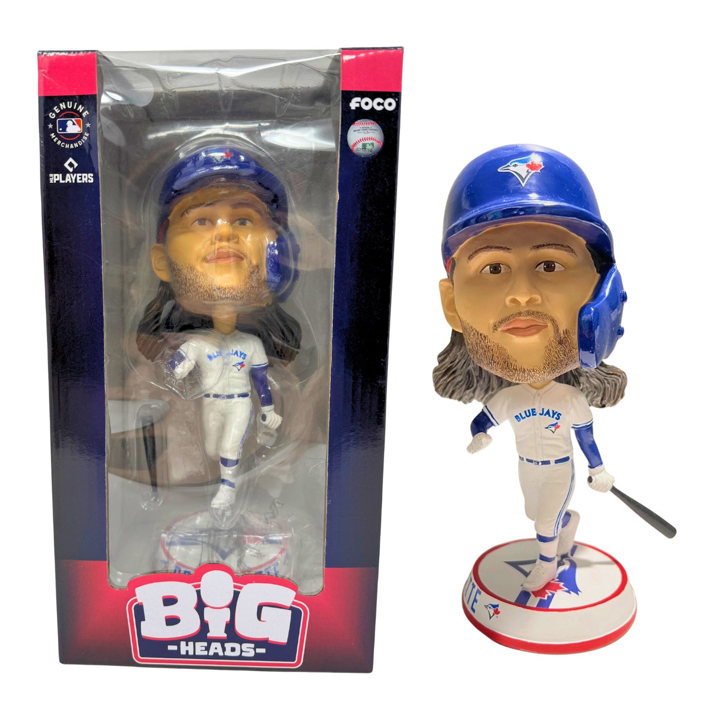 FOCO MLB Toronto Blue Jays Bo Bichette Mini Big Heads Bobblehead