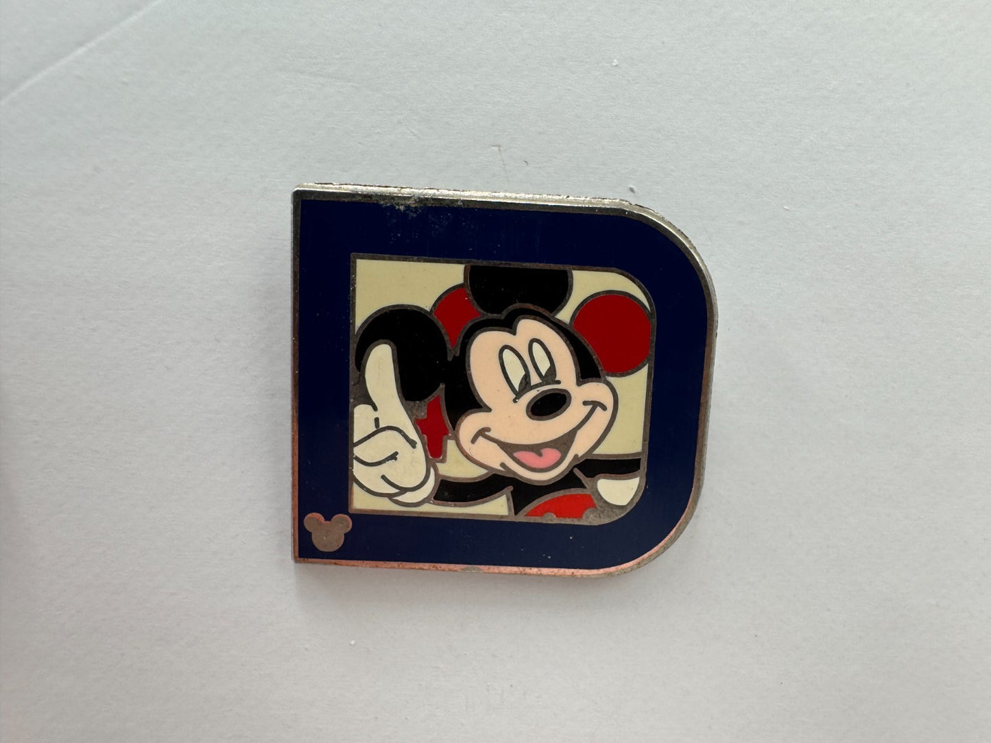 WDW Disney Mickey Mouse Classic D Collection Hidden Mickey Trading Pin DC2S1