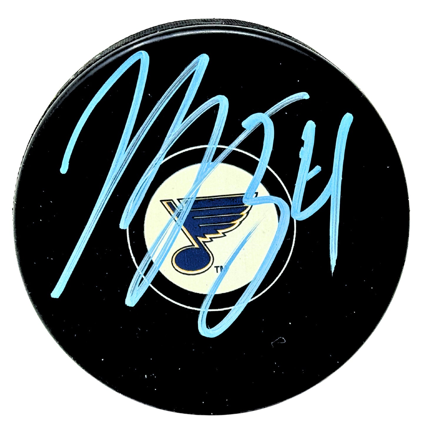 Jake Allen St. Louis Blues Signed NHL Autograph Puck Blue Auto