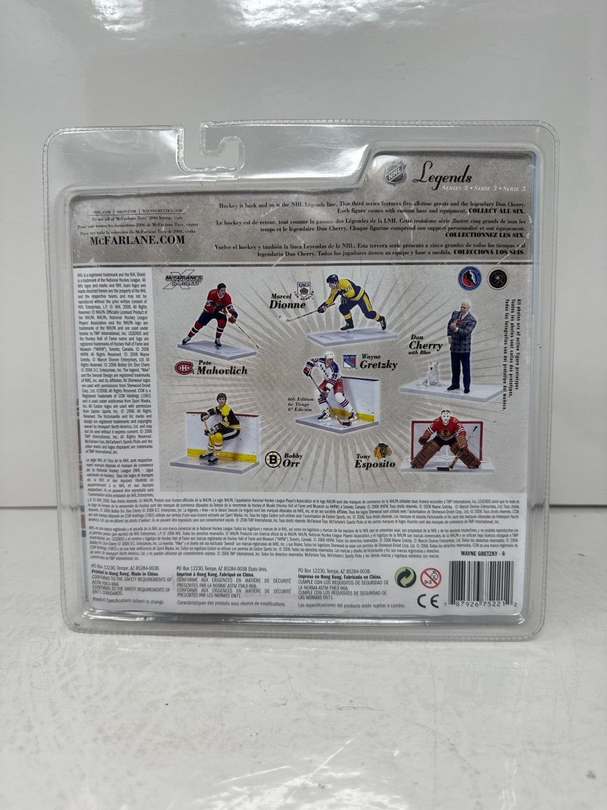 McFarlane NHL Wayne Gretzky New York Rangers Legends Series 3 Figure