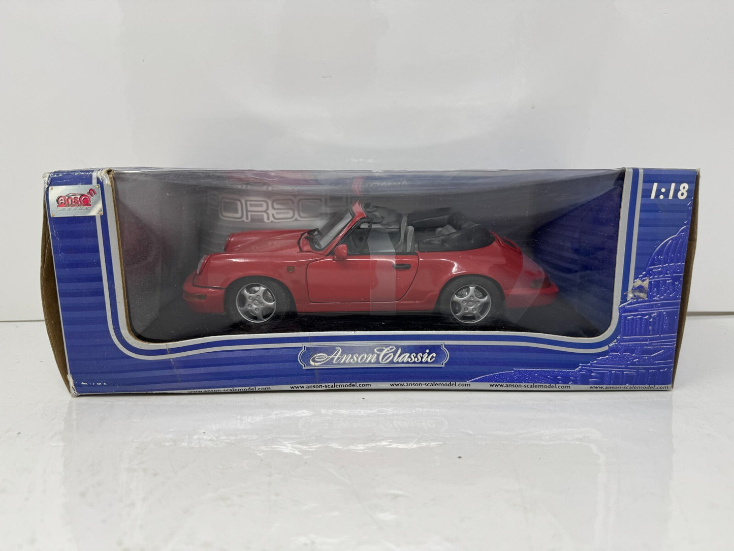 Anson Classic Porsche 911 Carrera 4 Cabriolet 1:18 Diecast