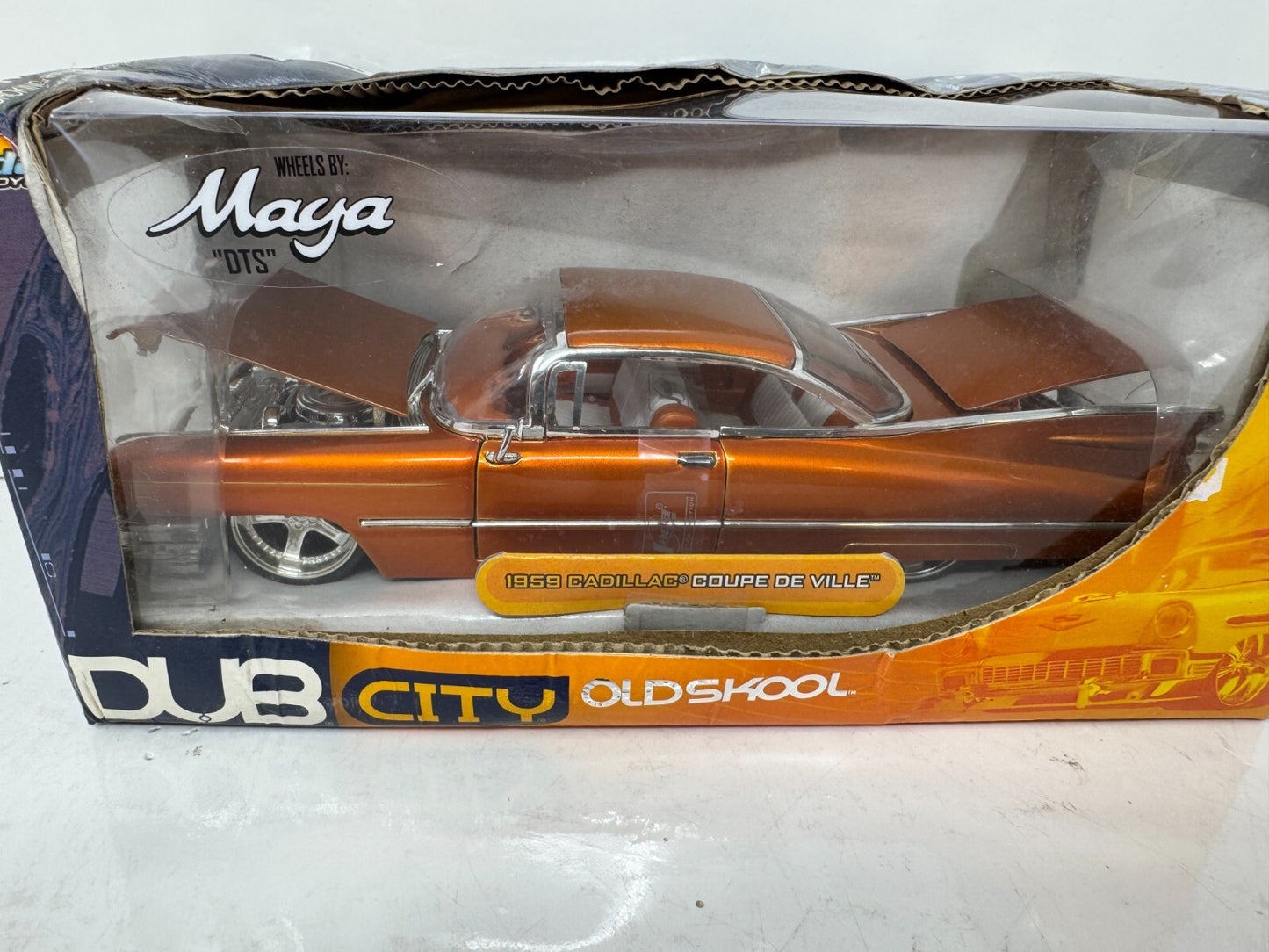 Jada Dub City Old Skool 1959 Cadillac Coupe de Ville 1:24 Diecast Maya Wheels