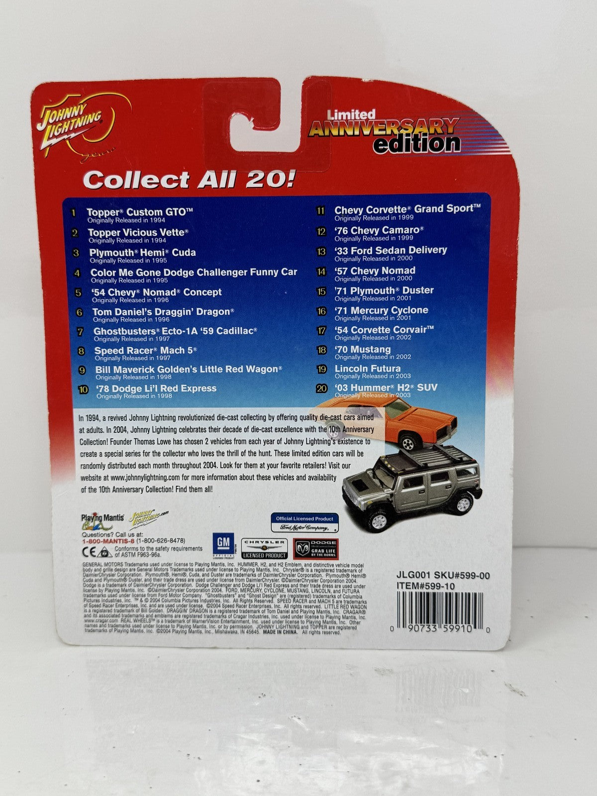 Johnny Lightning Limited Anniversary Edition 1954 Chevrolet Nomad 1:64 Diecast