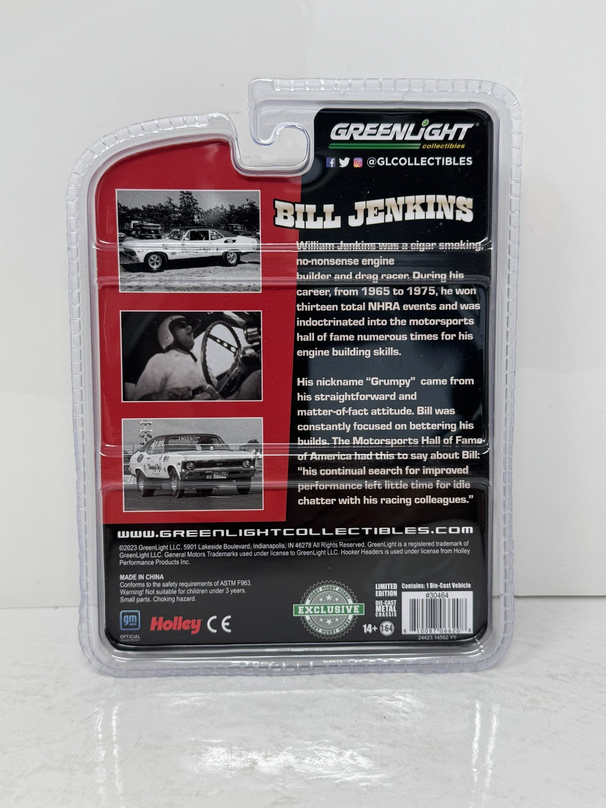 Greenlight 1968 Chevrolet Nova Bill Jenkins Grumpy's Toy V 1:64 Diecast