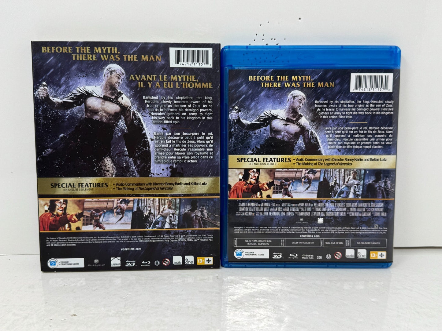 The Legend of Hercules (3D Blu-ray) Kellan Lutz Action Fantasy Epic Film