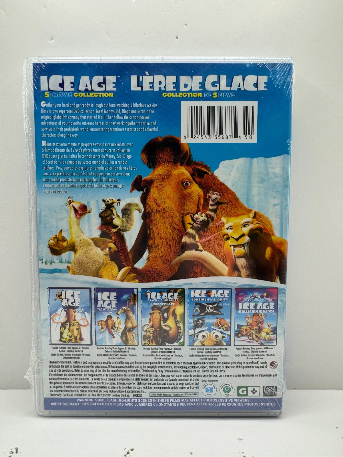 Ice Age Complete Collection (DVD) Ray Romano Movie Collection New and Sealed!!!