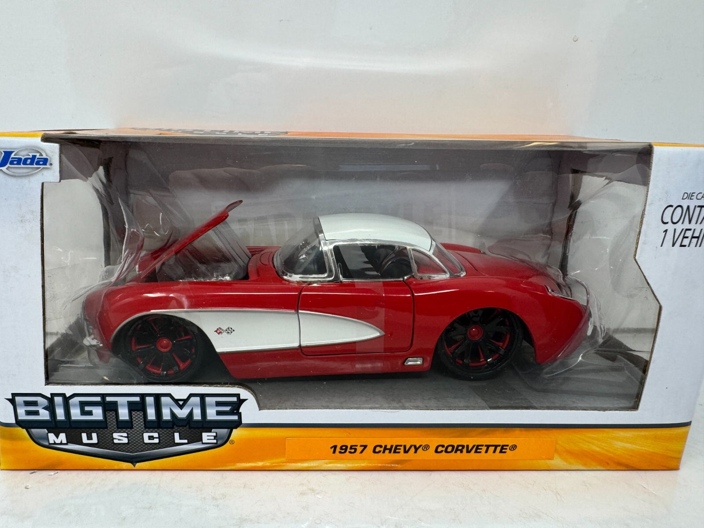 Jada Bigtime Muscle 1957 Chevy Corvette 1:24 Diecast