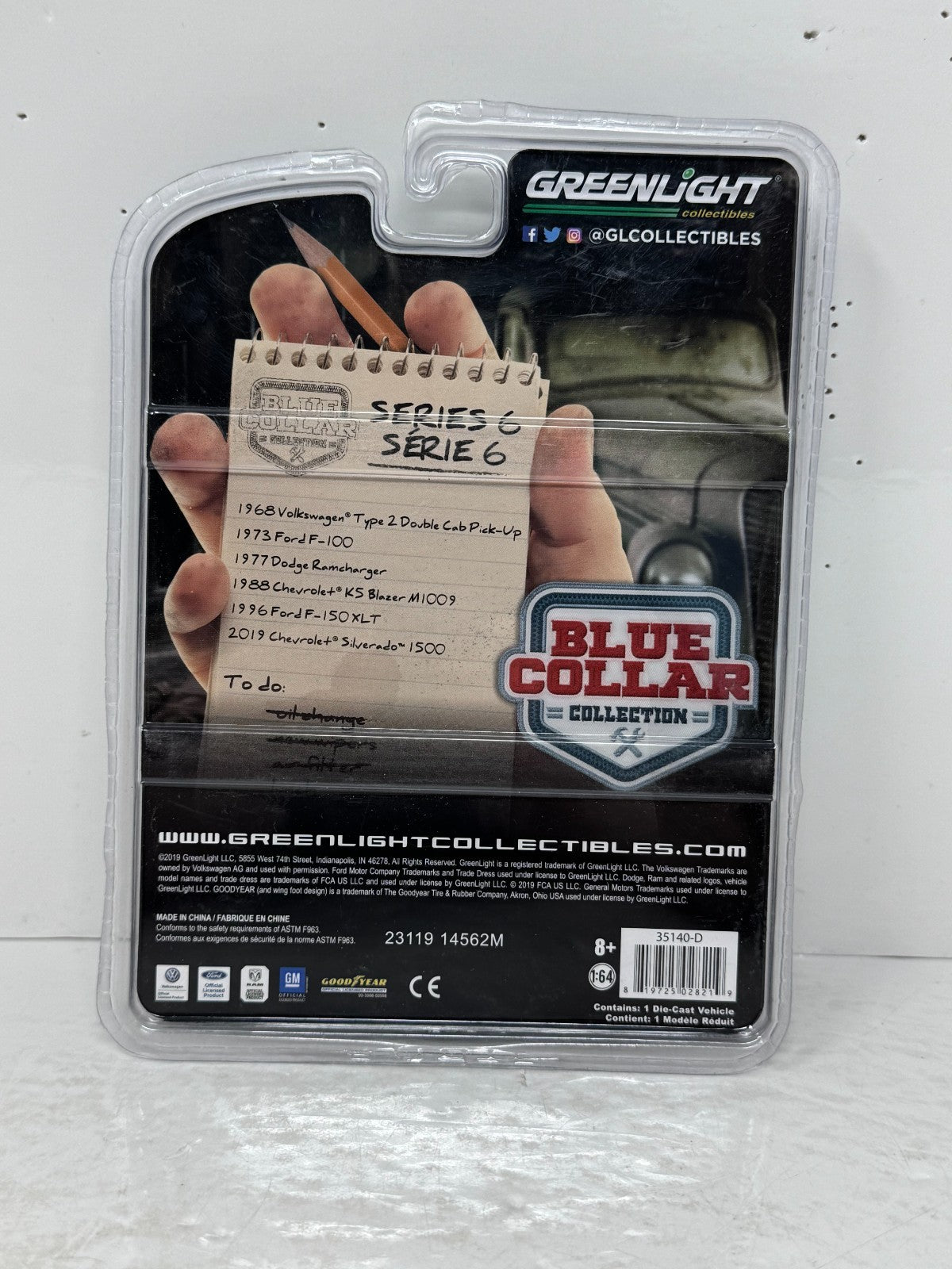 Greenlight Blue Collar 1988 Chevrolet K5 Blazer GREEN MACHINE 1:64 Diecast