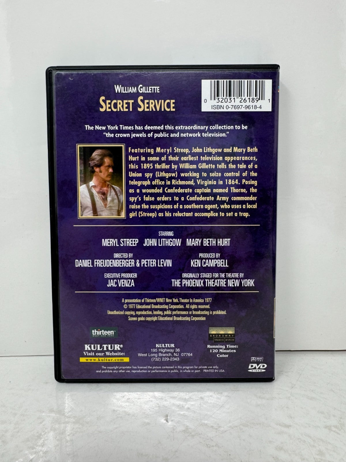 Secret Service (Broadway Theatre Archive) (DVD) Thriller Good Condition!!!